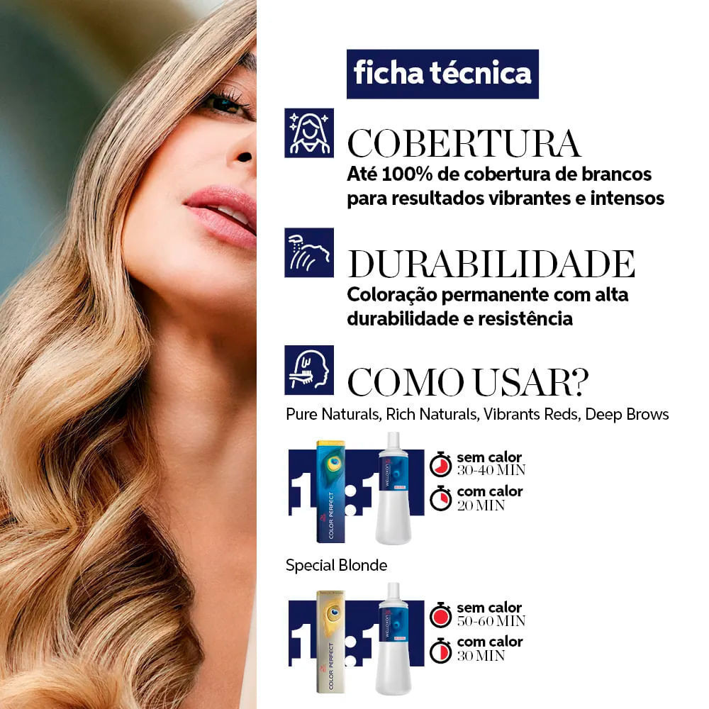 Detalhes do Tintura Creme Color Perfect Louro Escuro Acinzentado 6/1