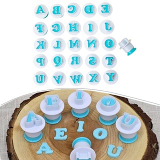 Cortador Ejetor Letras Alfabeto Para Biscoitos Doces Pasta Americana Confeitaria Kit Com 26Pcs em Oferta na Shopee