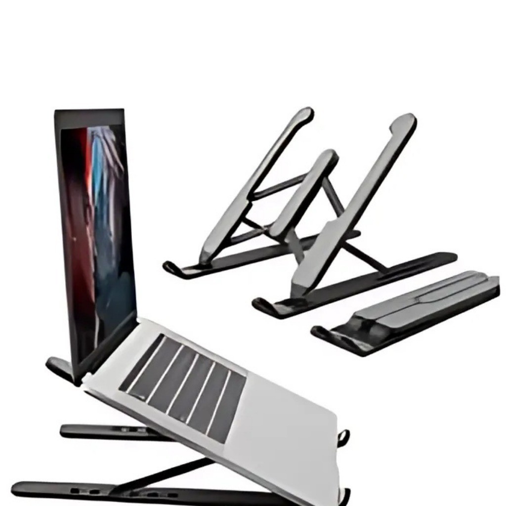 Suporte Notebook De Aço Super Resistente Profissional Premium Regulável Ergonômico Portátil Home Office · foto 2