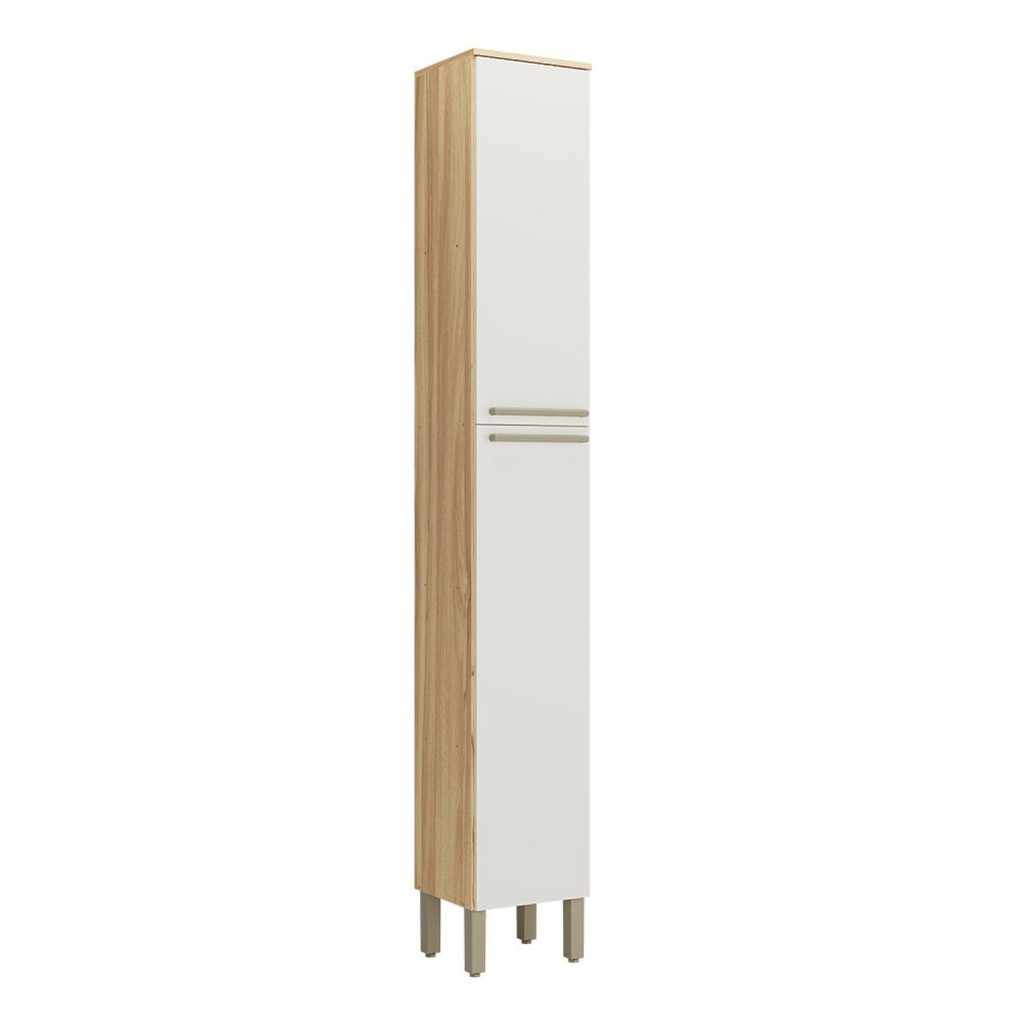 Paneleiro Simples com 2 Portas 100% MDF Itália Espresso Móveis Amêndoa/Off White