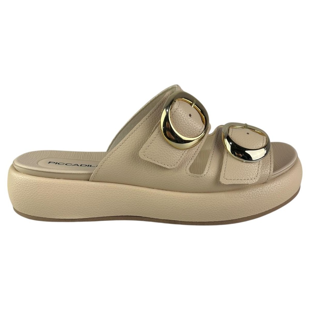 Chinelo Anabela Slide Feminina Piccadilly Confortável Leve