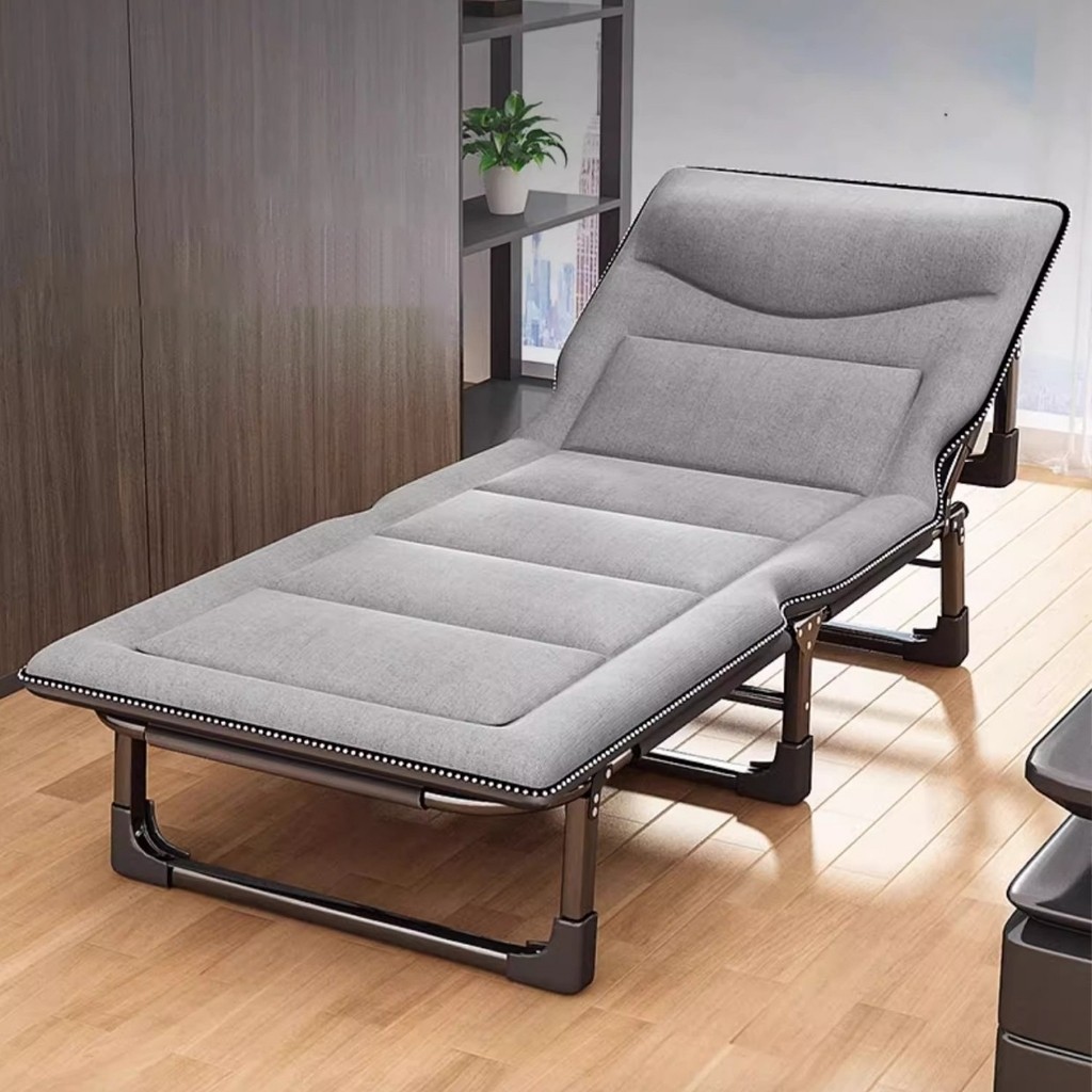 Cama Portátil Dobrável Cadeira Espreguicadeira em Regulagens-Até 200kg P/Escritório Hospital Camping