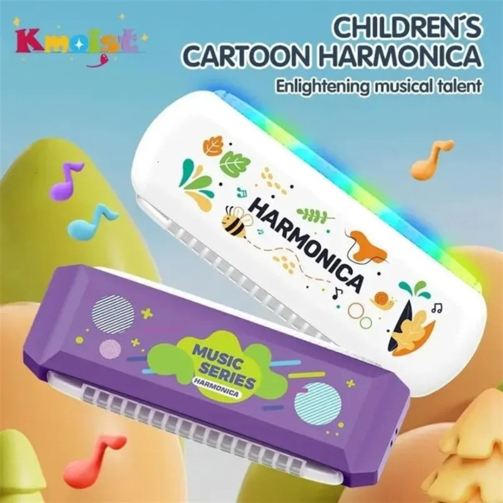 Gaita Boca Musical Infantil Com Luzes Ao Tocar Som Desenvolvimento Cognitivo