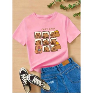 Camiseta camisa blusa Infantil Quadrinhos Capivara  Girl algodão100% em Oferta na Shopee