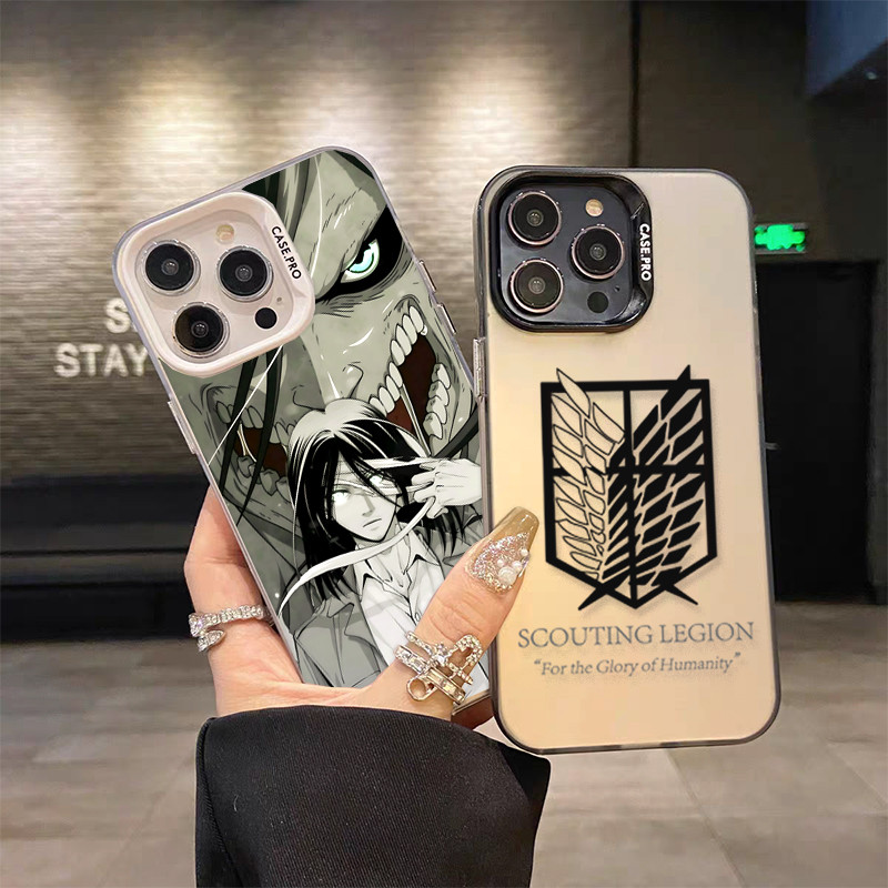 Capa De Telefone Para Samsung Galaxy A17 A07 A56 A16 A06 A55 A35 A24 A34 A14 A54 A52 A52S A32 A05 A36 Fosco Anime Attack