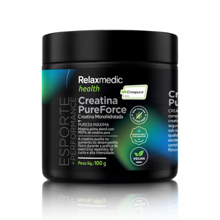 Creatina Creapure® 100g Pure Force Relaxmedic em Oferta na Shopee