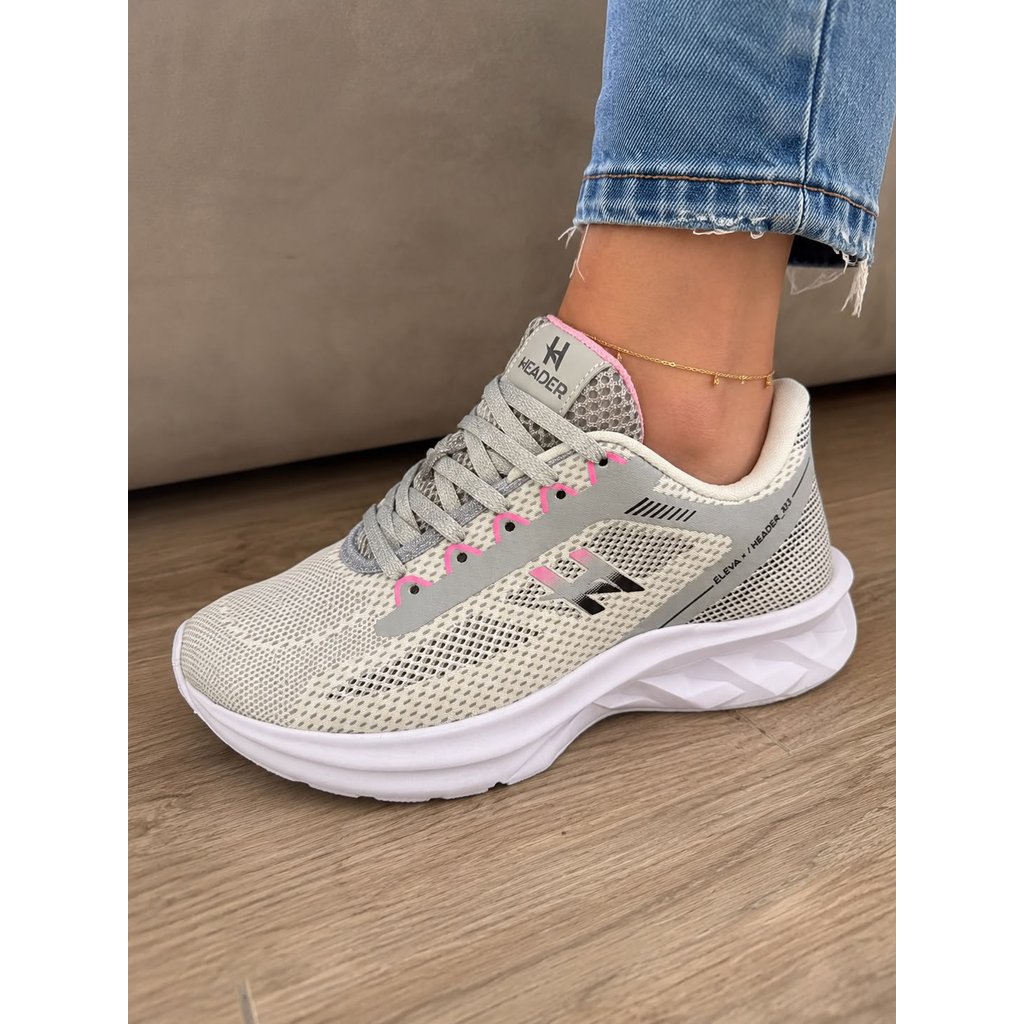 Tênis Header Run - Conforto E Estilo Esporte Casual Header Conforto