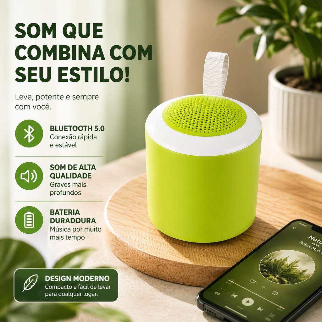 Caixa de Som Bluetooth 10W LED RGB Sem fio speaker mini radio USB/FM/Cartão sd 1498