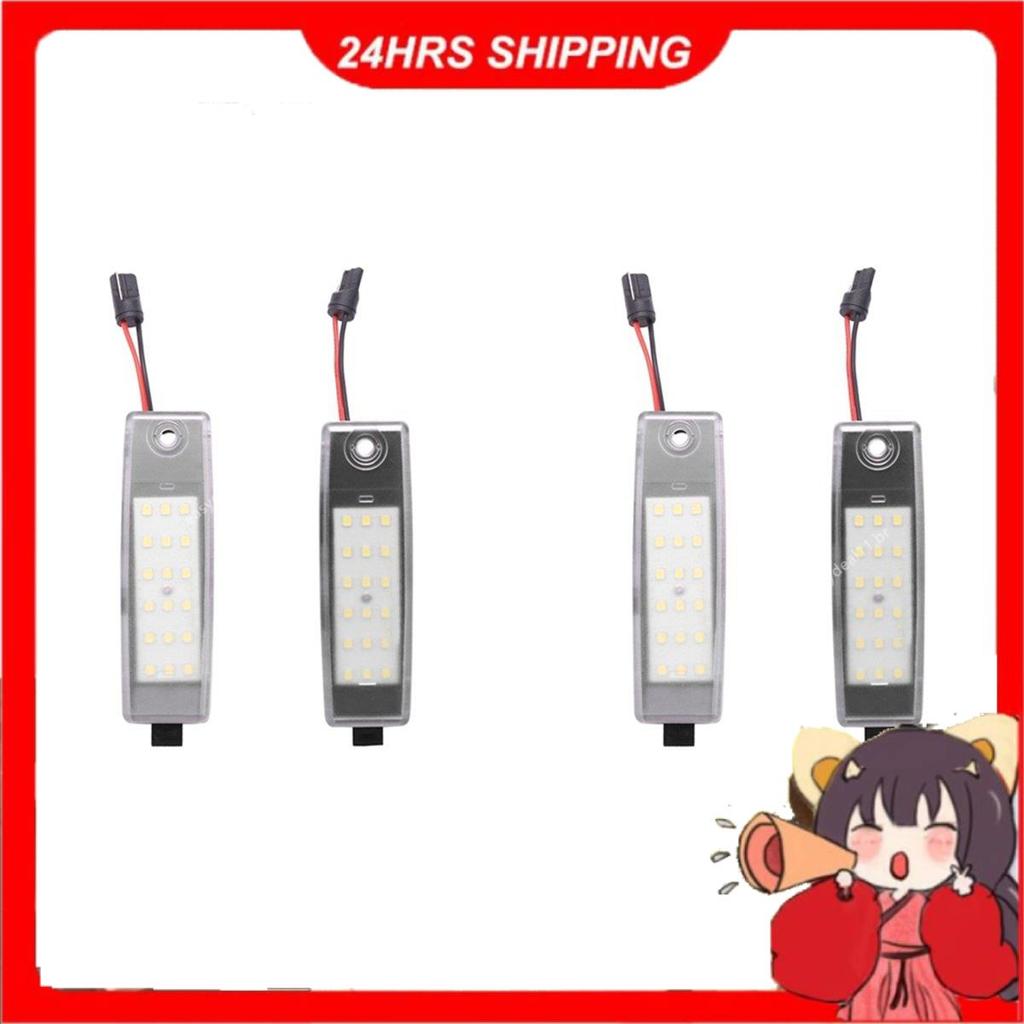 2 Pares De Luz Led Branca Para Placa De Identificação , Substituição Hiace Hi-H200 2004-2012 , Acessórios Carro