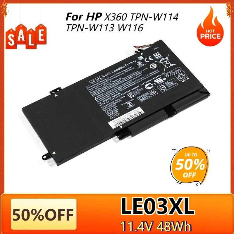 Bateria De Laptop LE03XL Para HP Envy X360 M6-w010dx W101dx HSTNN-UB60 UB6O YB5Q PB6M TPN-W113 W116 W114