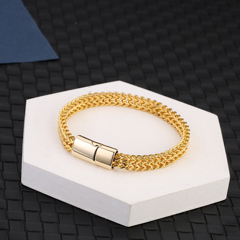 Cubano titânio aço escala de peixe pulseira masculina na moda acessórios de prata rua na moda masculino High-End pulseir