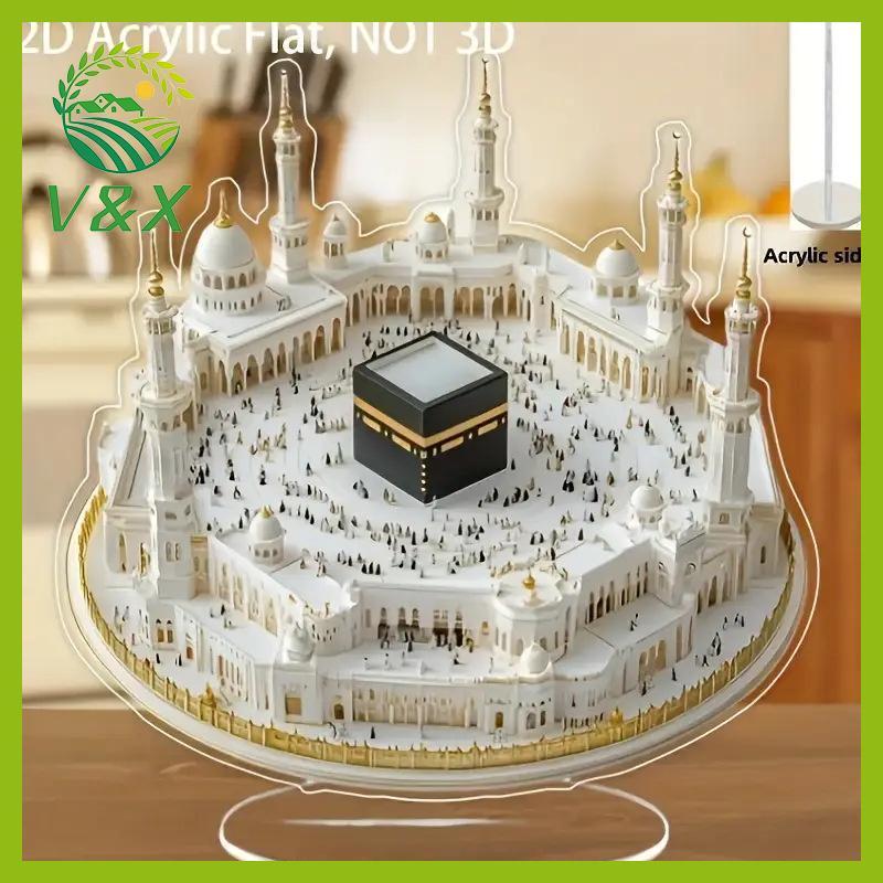 [Snowth] 2D Evil Eye Tree Flat Acrílico Standing Decoração De Mesa Arquitetura Árabe Estatueta De Estátua De Camelo Para