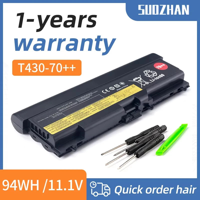 Nova Bateria Para Laptop 11.1V 94Wh 45N1007 45N1011 Lenovo ThinkPad T420i T420 T430 T530 W510 W520 L430 L530 W530 W530I