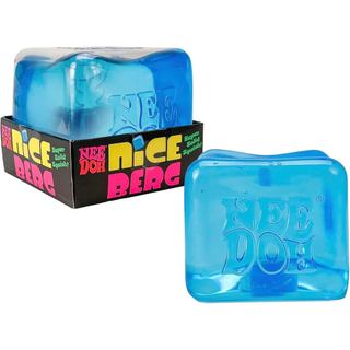 Schylling NeeDoh Nice Berg - Cubo Gigante NeeDoh Nice - Brinquedo Sensorial de Apertar com Textura Super Sólida - Para I
