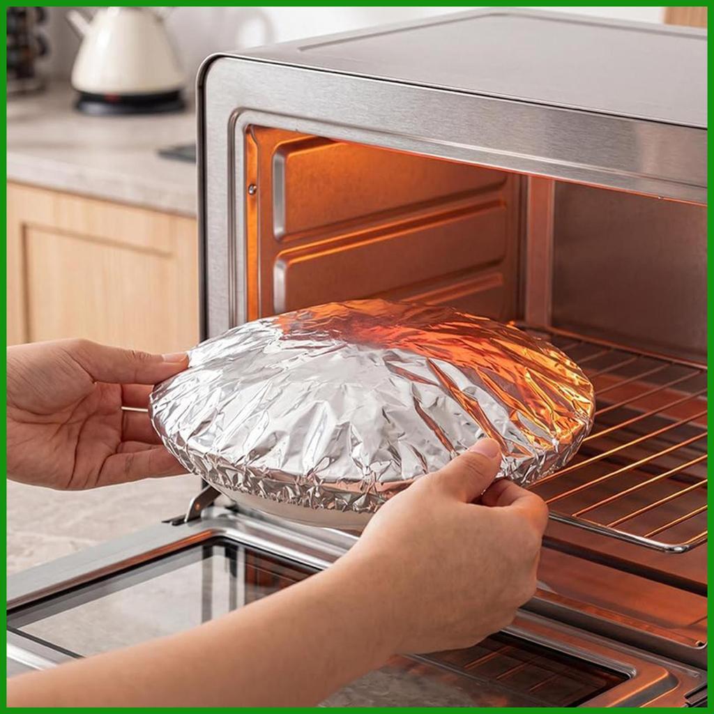 Folha De Alumínio Cobre Alimentos 30 Peças Isolamento Engrossado Reutilizável Capas De Para Tigela Pan Pote Prato tongmy
