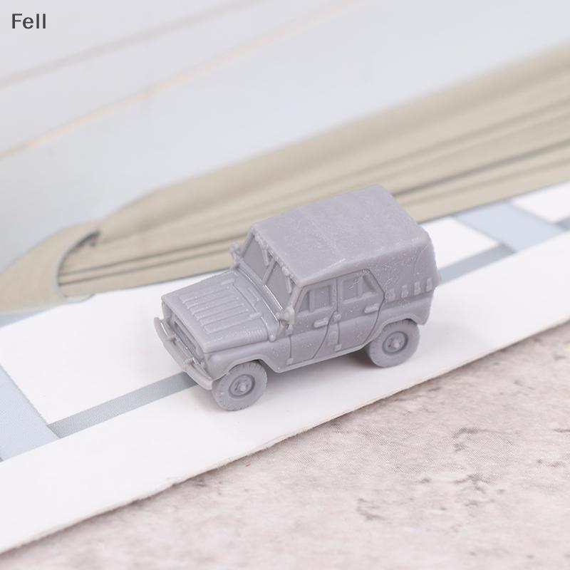 [Fel] 1 PCS Escala 1/144 UAZ-469 4x4 Light Utility Cinza Veículo Modelo KIT De Impressão 3D Jeep Venda Quente