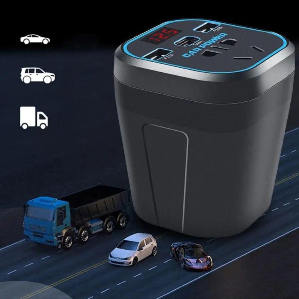 Inversor Montado Em Veículo LACYES , Conversor De Energia Para Carro Tipo C 12V24V , Carregador Rápido 3.1A Peça De Soqu