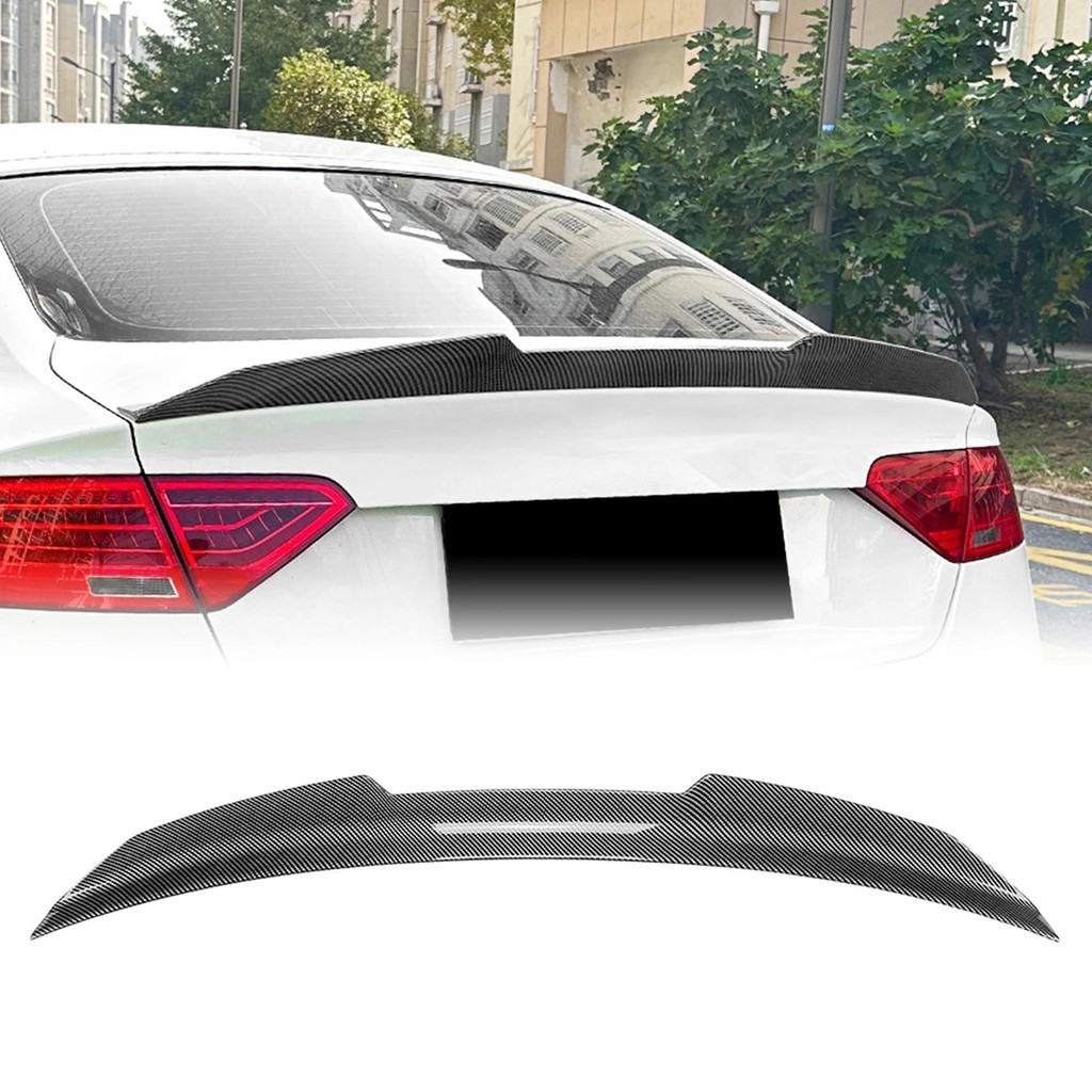 Asa Do Spoiler Da Tampa Porta-Malas Traseiro Estilo PSM Para Audi A5 8T 4 Portas Sportback 2007-2016 Aparência De Fibra