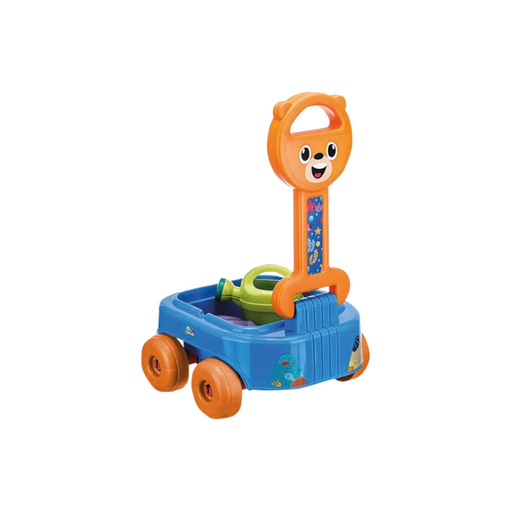 Acqua Carrinho De Praia De Puxar Urso Azul Gulliver 5034