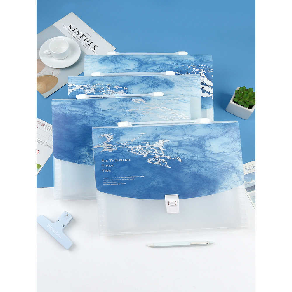 Primeiro produto Oficial/Azure Trendy Bolsa de órgão de 13 peças Tendência criativa Retro Estética Cura Estudante Multic