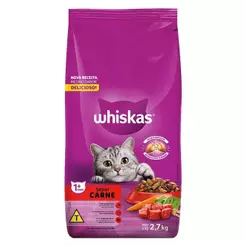 Ração Whiskas Premium Adulto Carne 2,7kg