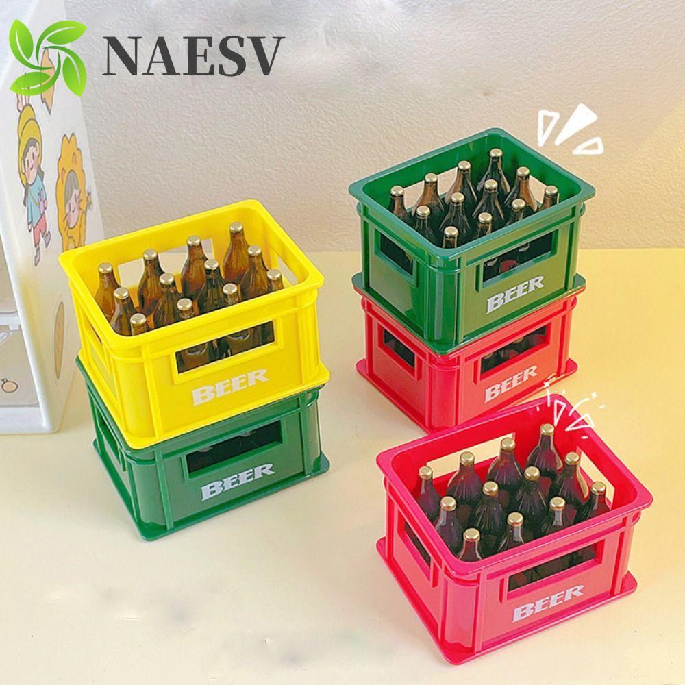 Abridor De Bebidas Em Forma De Caixa De Cerveja NAESV , Garrafas Criativo Portátil , Adesivo De Geladeira De Plástico