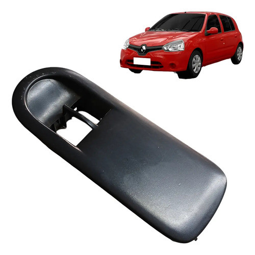 Moldura Botao Vidro Elétrico Dianteiro Esquerdo Clio 2013