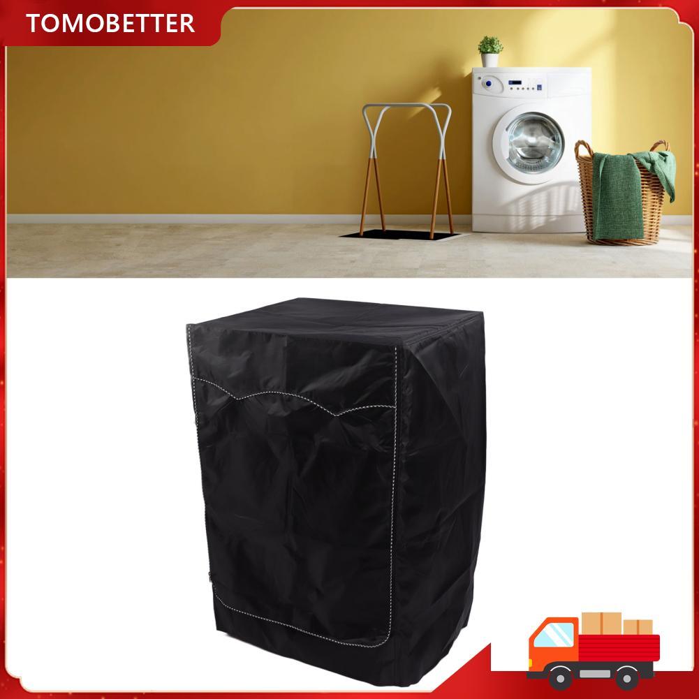 tomobetter - BR-SIP ERYUE Capa para lavadora e secadora de carga frontal à prova de sol para varanda externa, pátio,