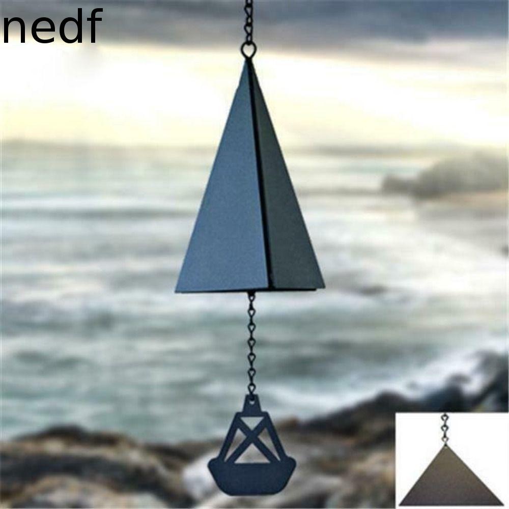 NEDFS Pingente De Carrilhão De Vento , Triangular De Ferro Durável , Sino De Metal Rústico Retrô Criativo