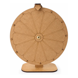 Roleta Da Sorte Portátil Gravada Jogos Mdf Números 1 Ao 12