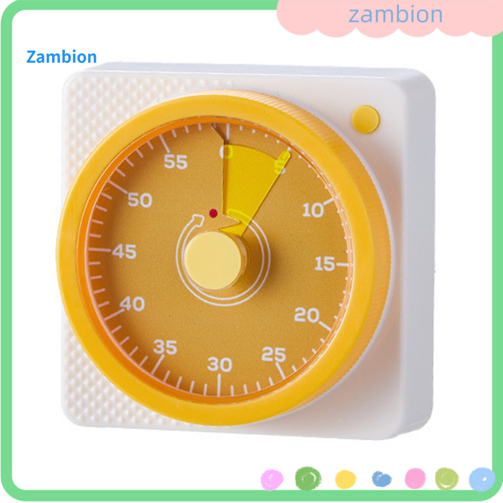 Colorful Disc Timer Mechanical Visual for Kids Learning – Magnetic Silent Classroom Kitchen No Battery Needed Time Man