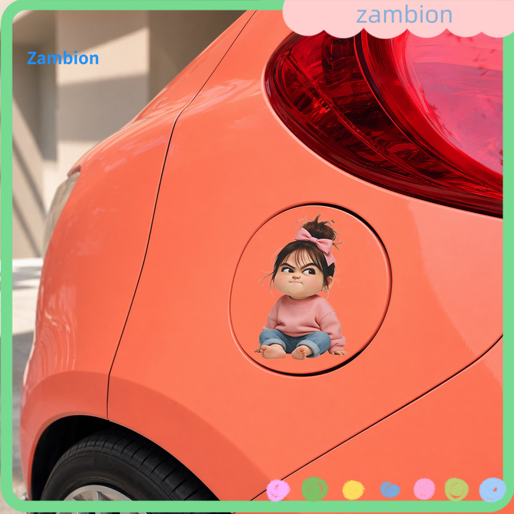 Stickers No Damage Decals Residue Waterproof Pvc Car Sticker – Trace Self-adhesive Auto Decal Realistic Funny Girl Pat