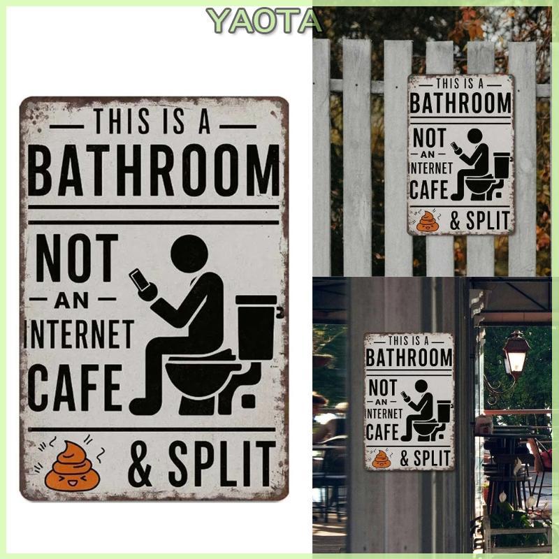 Yao Atenção Metal Estanho Sinal Lavar Da Parede Placa Retro Cartaz Pintura Ferro Para Homem Caverna Ca