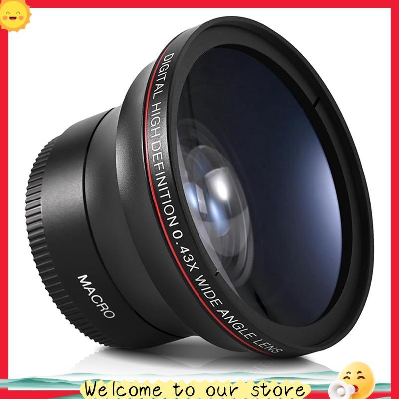 Sassoon158mm 0.43x Grande Angular De Alta Definição + Acessório De Lente Macro Para Câmeras De 58mm Melhore Sua Criativi