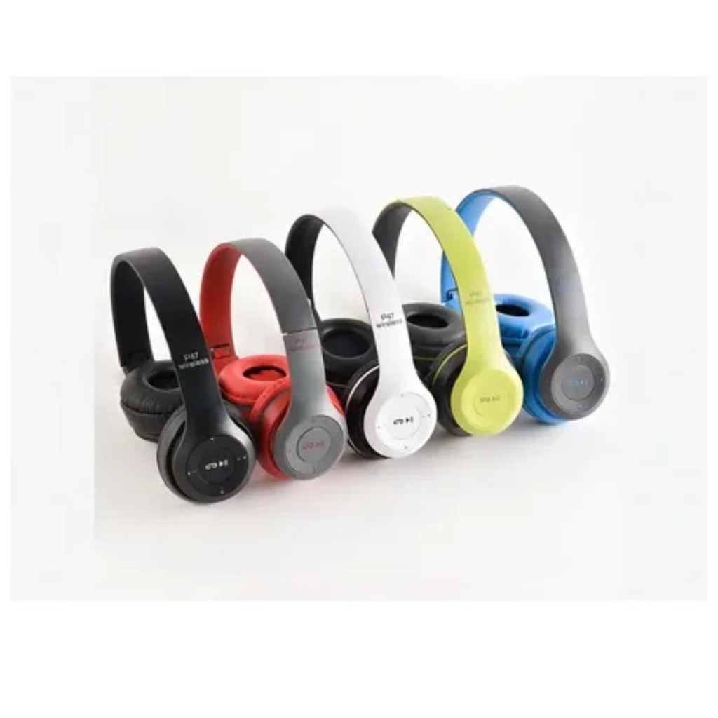 Fone De Ouvido Headphone Bluetooth P47 Wireless Com MicroSd