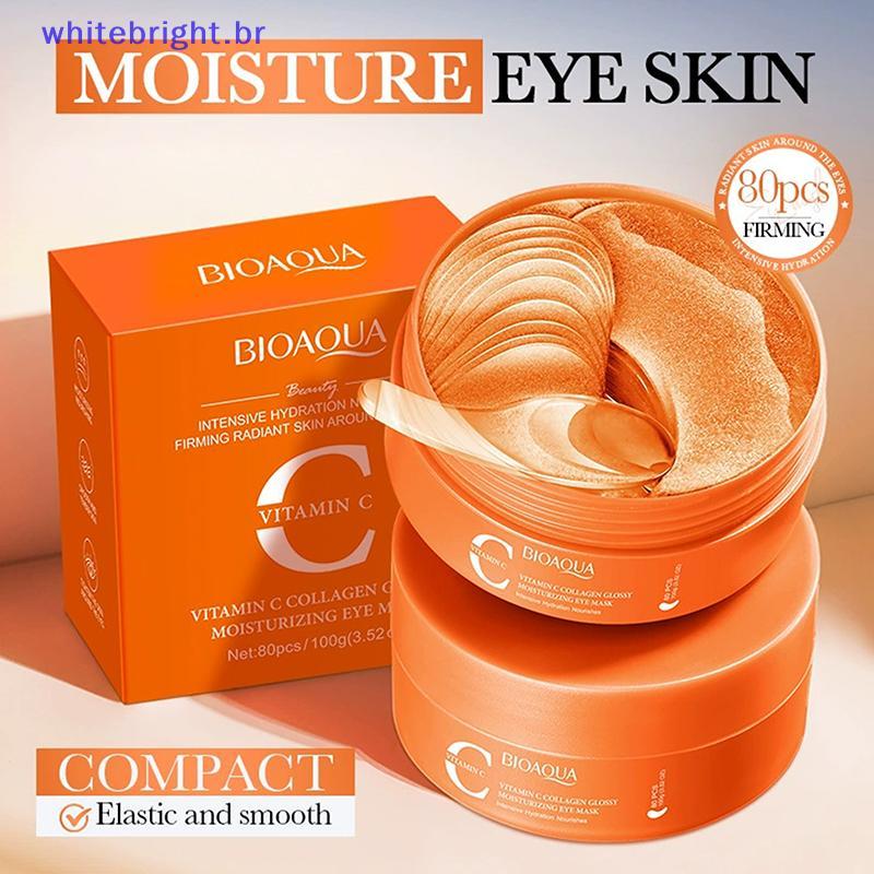 80pcs BIOAQUA Cristal Colágeno Máscara Para Os Olhos Anti Olheiras-Rugas Hidratante Envelhecimento Patches Cuidados Com 