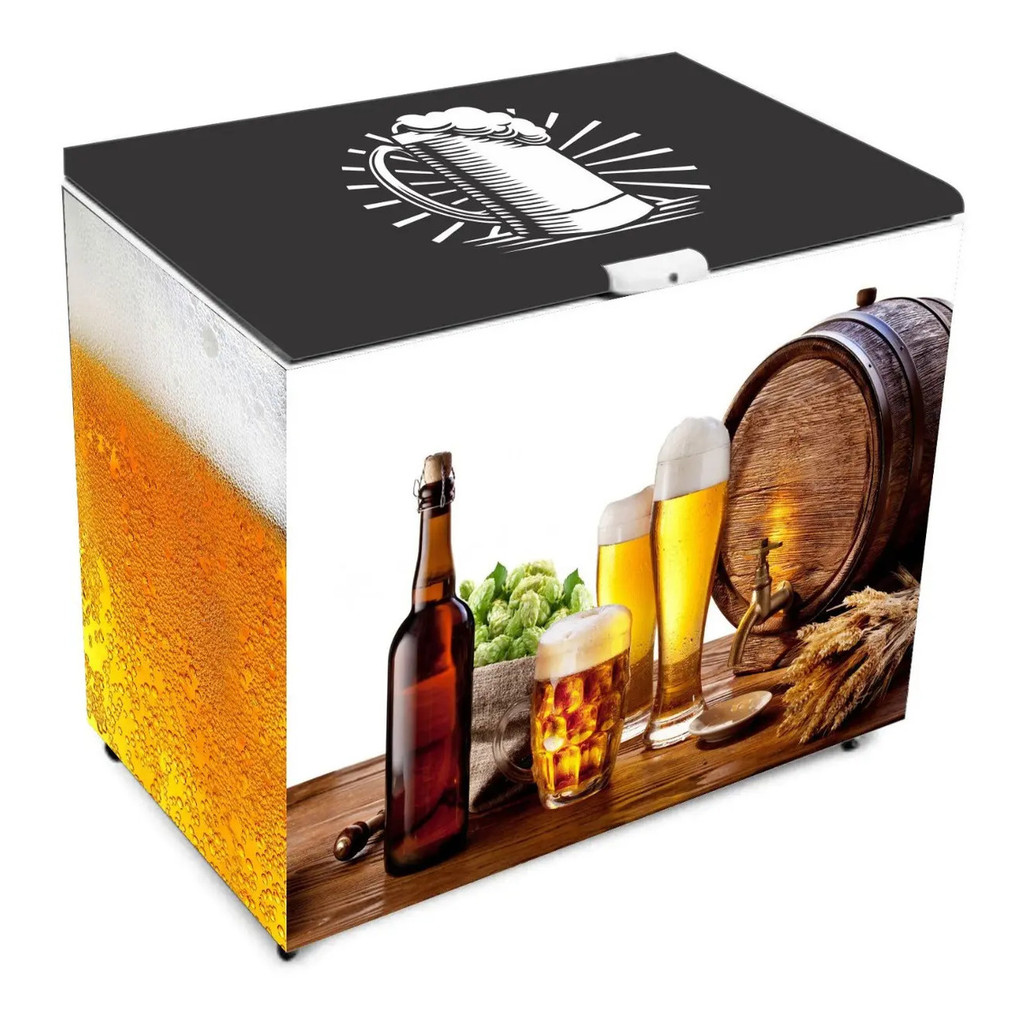 Adesivo Envelopamento Freezer Horizontal 120lx80a Cervejas