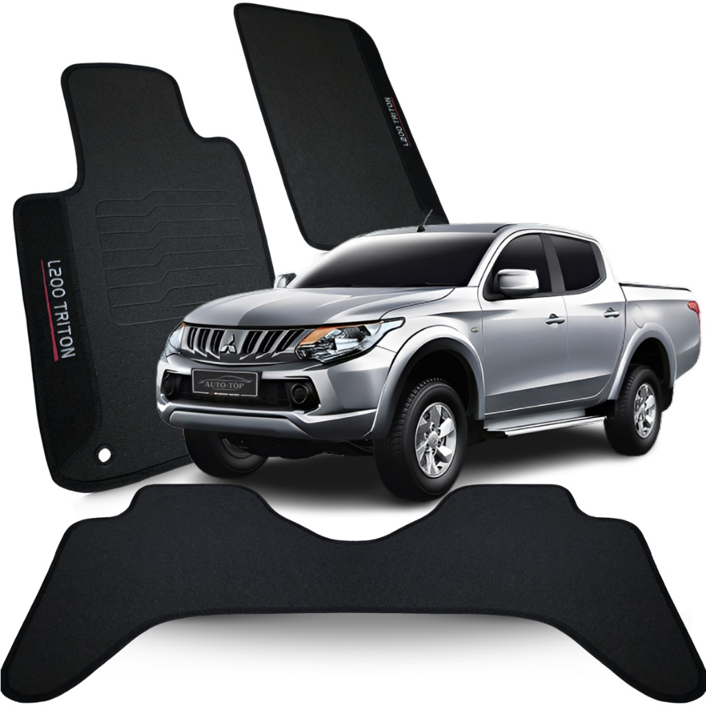 Tapete Borracha Personalizado Mitsubishi L200 Triton cabine Dupla Ano 2005.....até 2017
