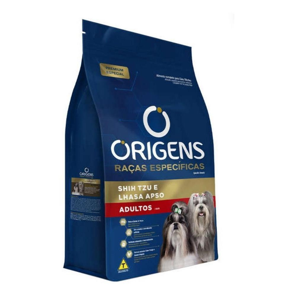Ração Origens Raças Específicas para Shitzu e Lhasa Apso Adultos 10.1kg