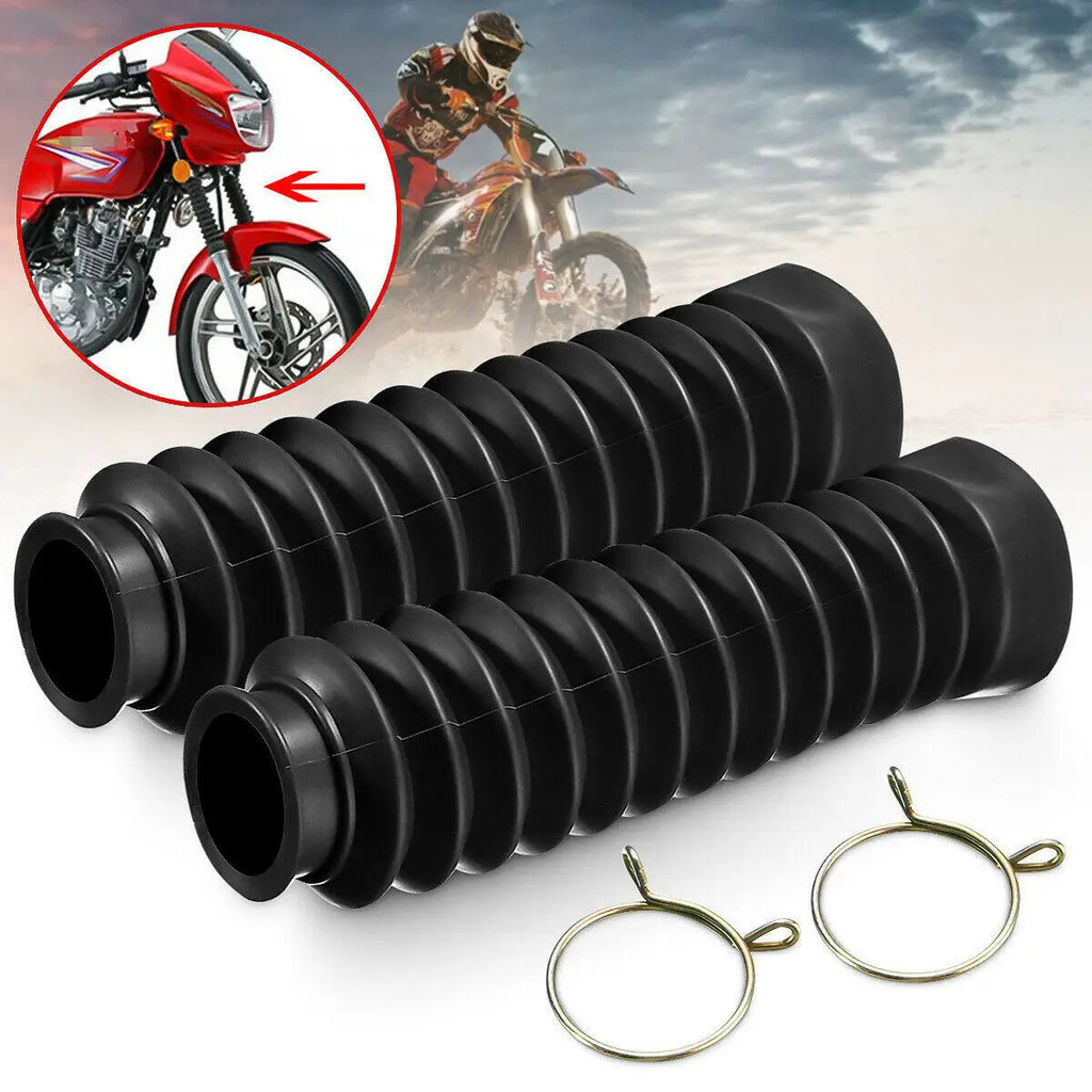 2 Peças / 4 Peças Protetor de Borracha Antipoeira para Motocicleta, 2 Peças de Protetores de Suspensão Dianteira