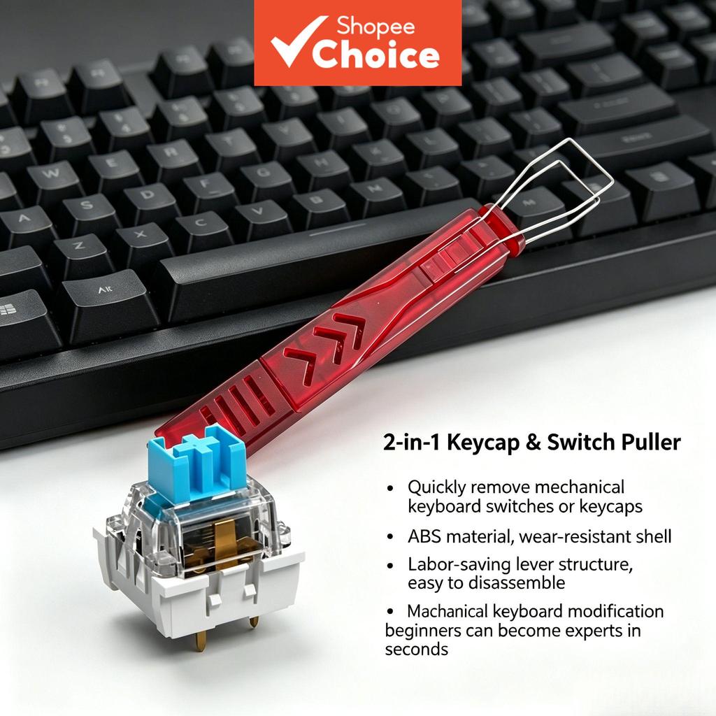 Interruptores ITLY Blue Switch para teclados mecânicos com clique, 3 pinos, para personalização DIY, acompanha puxador
