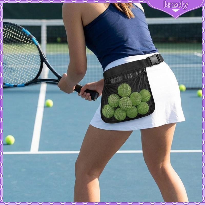 [Lszdy] Bolsas Esportivas Para Tênis E Raquete , Malha , Suporte Bola De , Bolsa Ajustável Pickleball Jogos Ao Ar Livre