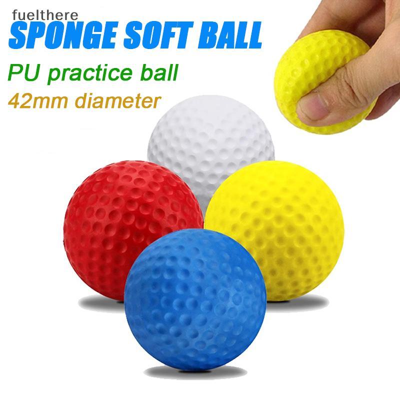 42Mm Cor Misturada Espuma Pu Esponja Sólida Bola Macia De Prática De Golfe Interna Brinquedo