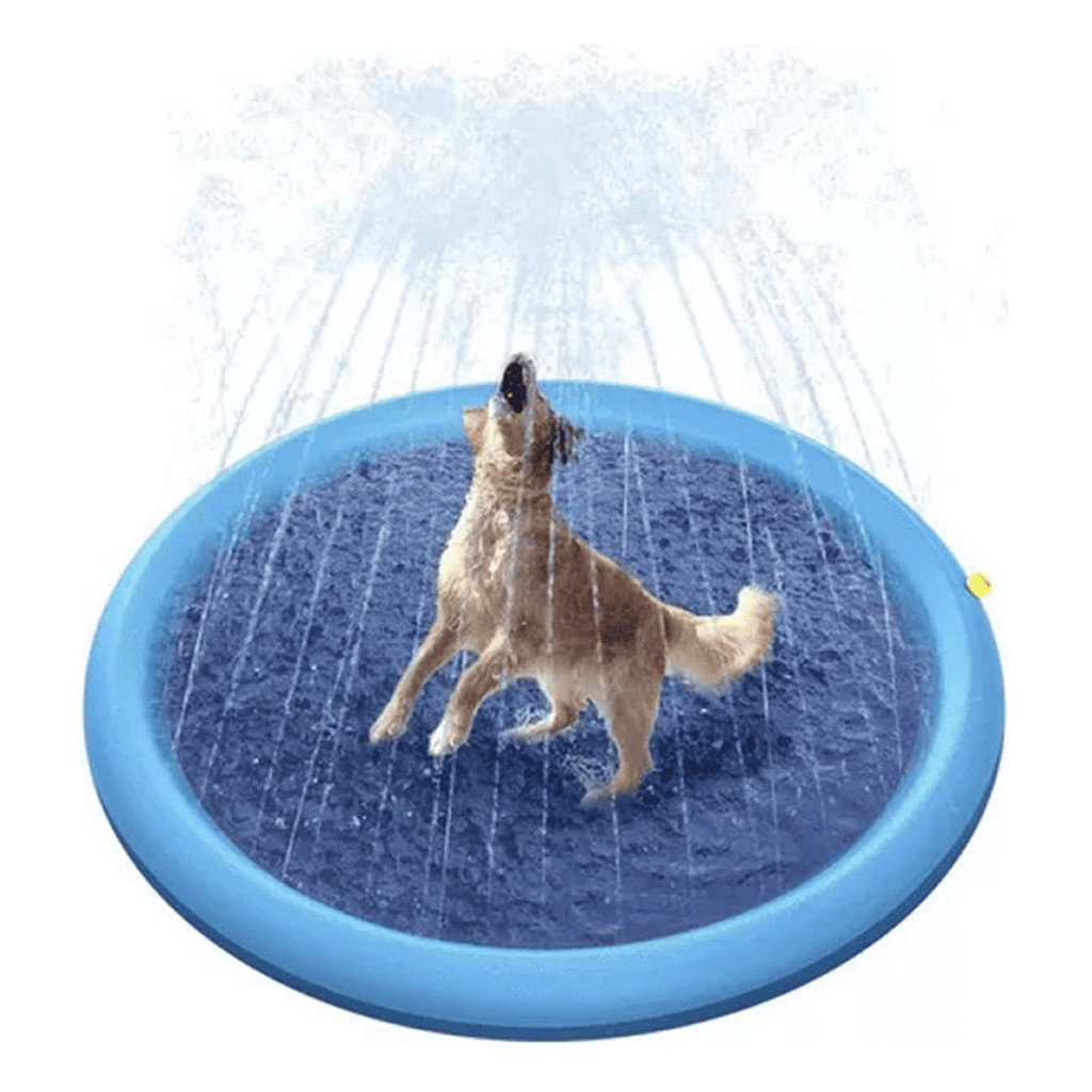 Tapete Chafariz Piscina Cachorro Gato Inflavel Refrescante