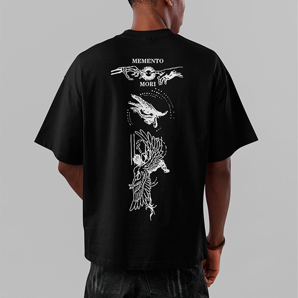 Camiseta Oversized Momento Mori Anjo Caindo Camisa StreetWear 100% Algodão 30.1 Premium Envio Rapido em Oferta na Shopee