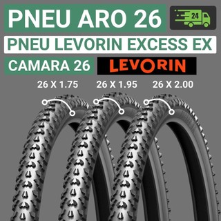 Pneu Aro 26 Bicicleta Pneu Levorin 26 X 1.75 1.95 2.00 Pneu de Bicicleta Aro 26 Pneu Levorin Excess