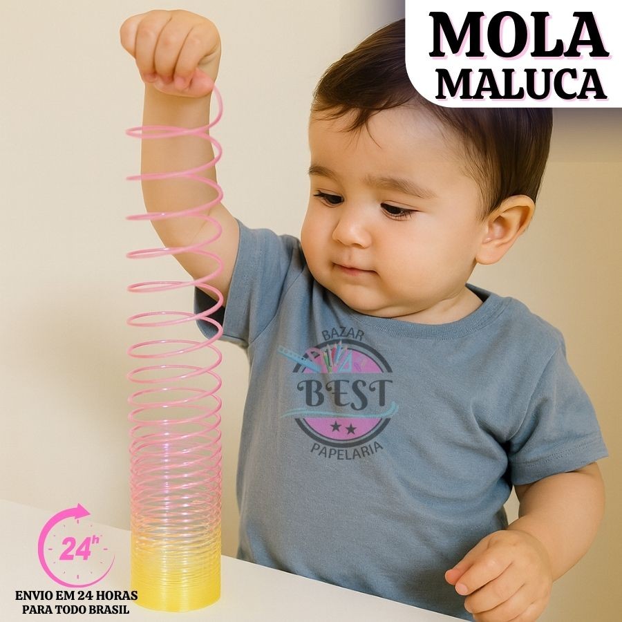 Mola Maluca Colorida Brinquedo Barato Plástico Menino Menina Molinha Kit 5/20/30 Cores Aleatórias