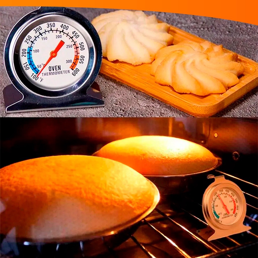 Termômetro de Forno Culinário até 300°C Multi-uso Aço Inox Novo Nano Shop