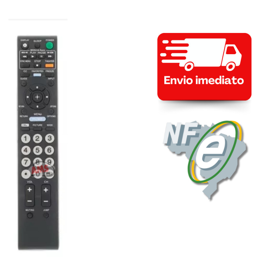 Controle P/tv Lcd Sony Bravia Rm-ya008 / Rm-yd023 / Rm-yd028