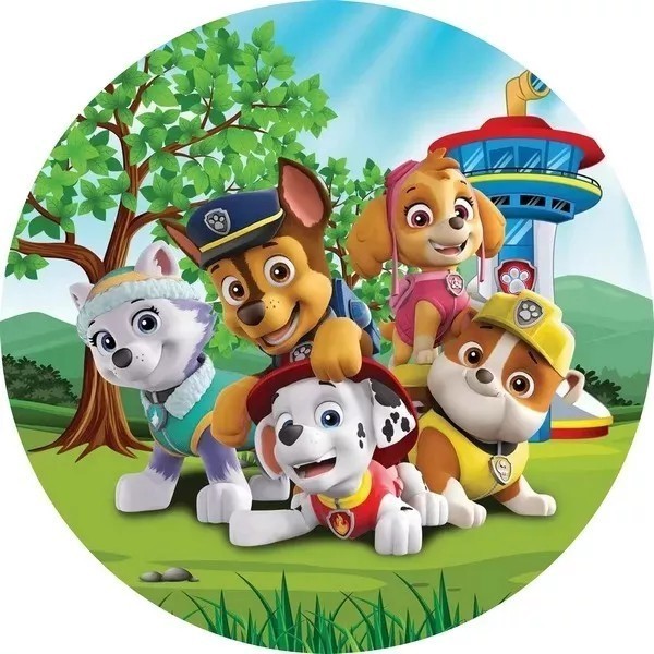 Mini Painel Redondo 50x50 Patrulha Canina Vest Fácil em Oferta na Shopee